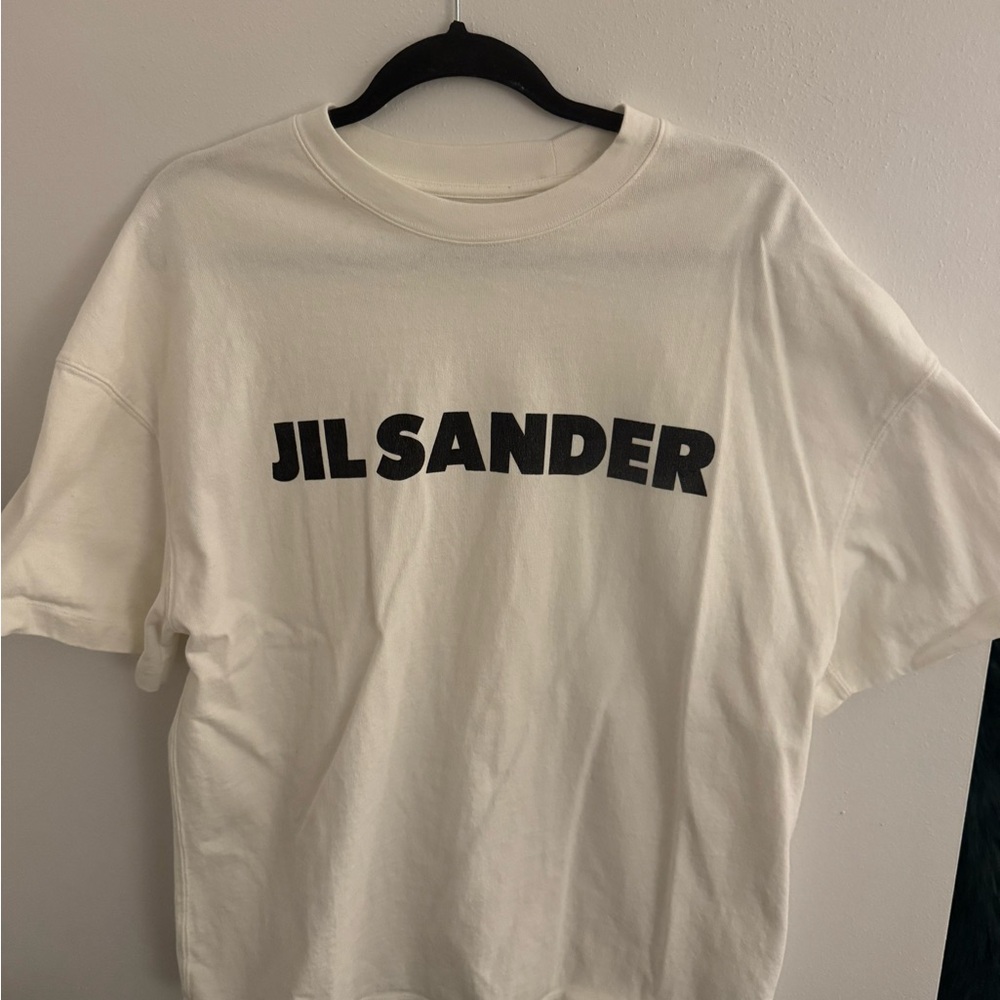 Jil Sander White Logo Tee